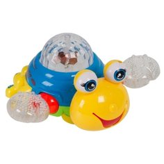 Развивающая игрушка Xing Guang Toys Краб (Б93917), желтый/синий