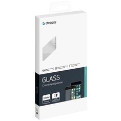 Защитное стекло 3D Deppa для Huawei P Smart (2018) 0.3 мм белая рамка 62485