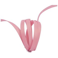 Лента Ideal репсовая в рубчик шир.6мм цв. 158 гряз.розовый уп.27.42м