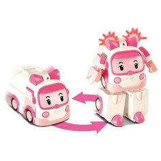 Машинка Robocar Poli Silverlit Эмбер трансформер со светом и инструментами, 12,5 см, Amber (83095)