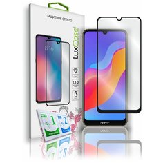 Защитное стекло для Huawei Y6 2019 / Y6s / Honor 8A / 8A Prime / 2.5D / Полноклеевое Черная рамка Lux Case