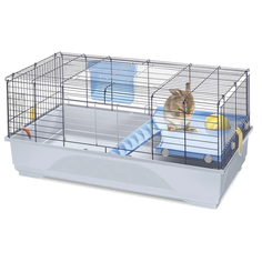 Клетка для кроликов и морских свинок Imac Ronny 80, морозный голубой, 80*48,5*42 см