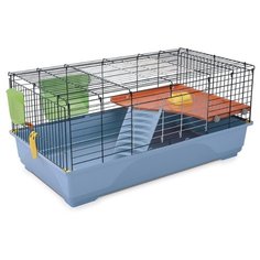 Клетка для грызунов, кроликов Imac Ronny 100 100х54.5х45 см пепельно-синий