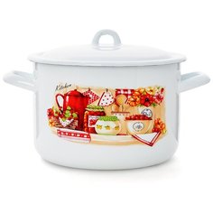 Кастрюля "Кухня" цилиндрическая 4,3 л ЭСТЕТ