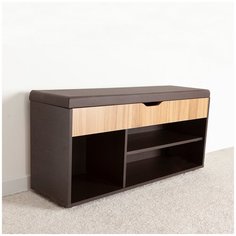 Обувница, банкетка, полка, тумба для обуви Мальта Венге/Орех лион 1054х510х314 Letta