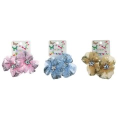 Резинки для волос Lukky Бантик, с блестками, 2 шт (Т18530)