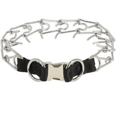 Строгий ошейник КАСКАД Профи (07555351), длина ошейника 59 см серебристый / черный