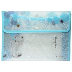 Папка-конверт на кнопке Bruno Visconti Белая Медведица, с окантовкой