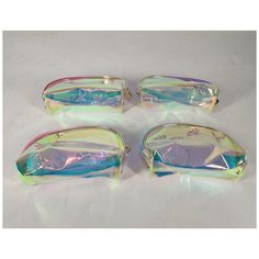 Косметичка Lukky с голографическим эффектом, прозрачная, 20,5*9 см, пакет, бирка (Т17925) Lucky