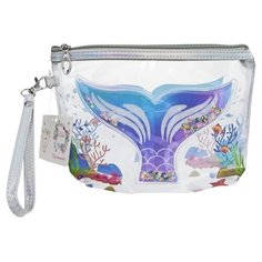 Косметичка Lukky прозрачная, с водой и пайетками, "Русалочка", 15*22 см (Т17840) Lucky