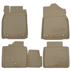 Коврики в салон LEXUS ES 250/350, 300h, 2012-> 4 шт. (полиуретан, бежевые) Element