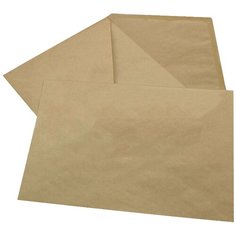 Конверты Brauberg C4, крафт, с клеевым слоем, 80 г/м2, 25 шт, треугольный клапан (112365)