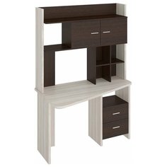 Компьютерный стол Мэрдэс Домино Lite СКЛ-Трап120+НКЛХ-120, ШхГ: 120х72 см, цвет: карамель/венге Merdes