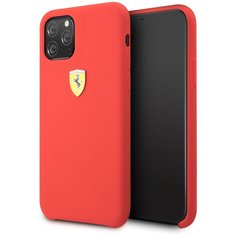 Чехол Ferrari для iPhone 11 Pro On-Track Silicone case Hard Red