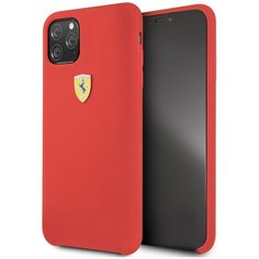 Чехол Ferrari для iPhone 11 Pro Max On-Track Silicone case Hard Red