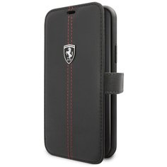 Чехол Ferrari для iPhone 11 Pro Heritage W Booktype Leather Black