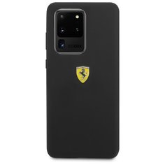 Чехол Ferrari для Galaxy S20 Ultra On-Track Silicone case Hard Black
