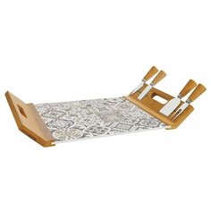 Набор для сыра "Casadecor" (поднос/доска для сыра с 4 ножами) в подарочной упаковке Easy Life