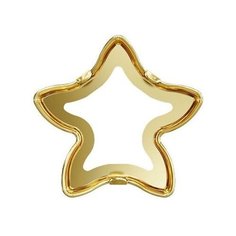 Оправа для страз Swarovski gold, 8*8 мм, металл, 6 шт, в пакете, под золото