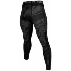 Тайтсы компрессионные мужские Venum Devil Compresssion Tights - Black/Black полиэстер черный VENUM-03625-114-S размер S