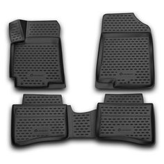 Коврики в салон подходят для HYUNDAI Solaris (I, Iр), 2010-2017, 4шт. (полиуретан, серые) Element