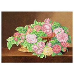 Рисунок на ткани Borovsky&Sons Ангелiка, Корзина с цветами, 30*41 см (A532) Brvsk