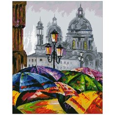 Алмазная мозаика Паутинка Зонтики, 40*50 см (ПАУ.М445)