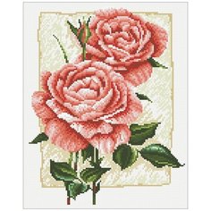 Алмазная мозаика Паутинка Садовая роза, 27*34 см (ПАУ.М224)