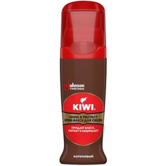Kiwi Shine & Protect Жидкий крем-блеск, коричневый, 75мл