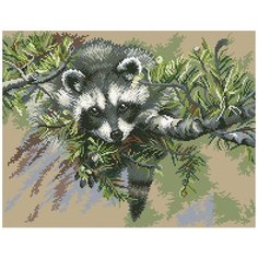 Алмазная мозаика Паутинка Енот, 40*35 см (ПАУ.М359)