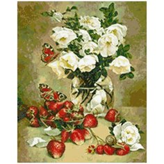 Алмазная мозаика Паутинка Клубничная фантазия, 40*50 см (ПАУ.М277)