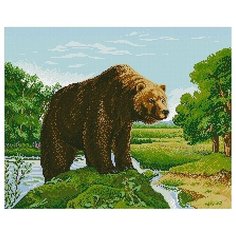 Алмазная мозаика Паутинка Хозяин тайги, 50*40 см (ПАУ.М362)