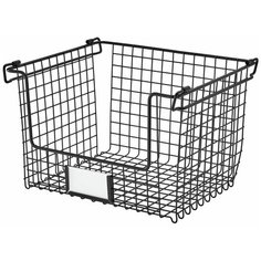 Корзина для хранения Classico с боковыми ручками 30.5х25.4 см стальная Inter Design