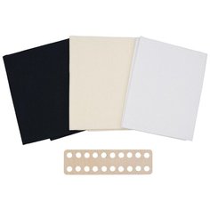 Комплект канвы для вышивания 14 каунта, 3 цвета, Bestex + органайзер для мулине в подарок