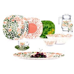 Столовый сервиз НЕО КАРИНА АЛВИС РОЗЕ 46 предметов 6 персон Luminarc