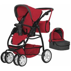 Коляски для кукол Avanti 2 в 1 RED Carrello