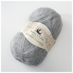 Пряжа Vento dItalia "Mohair Fashion", 550 м*100 г, 03 светло-серая