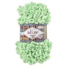 Пряжа ALIZE "Puffy fine", 100% микрополиэстер, 14,5 м*100 г, 516 зеленая