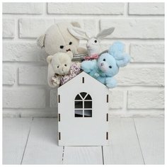 Ящик для хранения ZABIAKA "Домик", 12,5*19,2*20 см