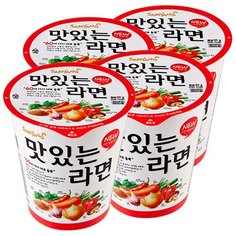 Лапша быстрого приготовления Vegetasty с овощами Samyang, стакан 65 г х 4 шт