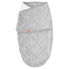 Конверт на липучке Swaddleme®Luxe Whisper Quiet, размер S/M, серый узор Summer Infant