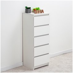 Комод City 5 ящиков Белый 400х1059х354 Letta