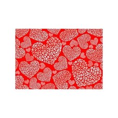 Цветной картон Сердечки серебряные №9 Альт, A4, 5 л., 5 цв.