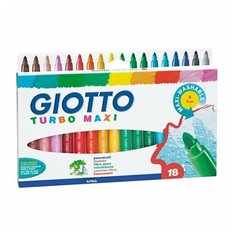 GIOTTO Набор фломастеров Turbo Maxi, 18 шт. (076300)
