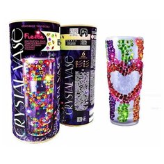 Набор креатив.творч.Ваза своими руками CRYSTAL VASE, декорированная кристаллами Danko Toys