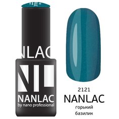 Гель-лак для ногтей Nano Professional Мерцающая эмаль, 6 мл, NL 2121 горький базилик