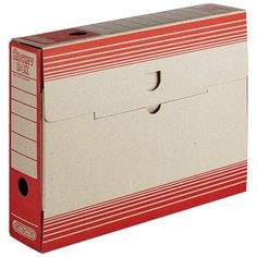 Attache Архивный короб, картон, 256х75х322 мм красный