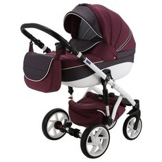 Универсальная коляска BeBe-Mobile Fabiola (3 в 1), BF-12, цвет шасси: белый