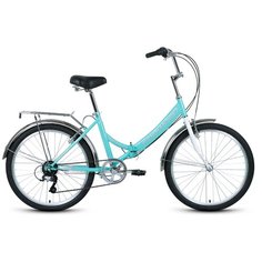 Городской велосипед FORWARD Valencia 24 2.0 (2021) мятный/серый 16" (требует финальной сборки)