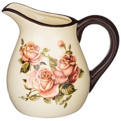 Кувшин Agness Корейская роза 18х13 см, высота 16,5 см, 1150 мл (358-1771)